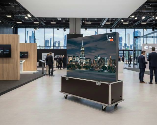 Écran LED sur-mesure en salon d'exposition – Écran LED Pro Narbonne